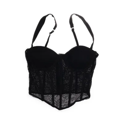 Bustier (Black) from Oh Polly Polyamide, Elastane, Polyester