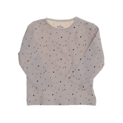 Långärmad t-shirt (Vit, Flerfärgad) från Topomini Bomull, Elastan
