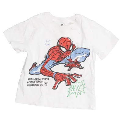 T-shirt (Wit, Meerkleurig) van H&M x Marvel Katoen