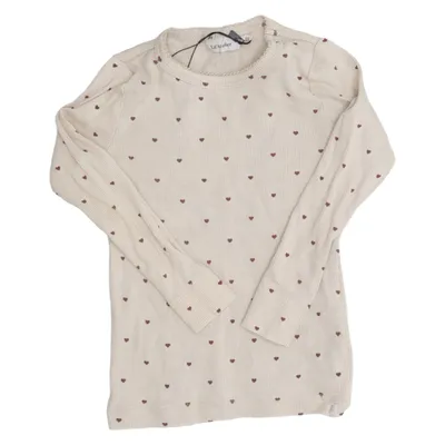 Langærmet t-shirt (Beige) fra Lil' Atelier Elastan, Lyocell, Økologisk bomuld