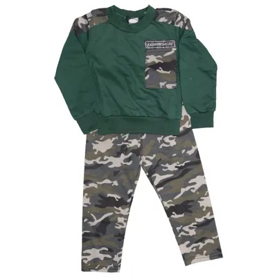 Loungewear (Groen, Beige, Zwart) van Fashion Classic Katoen