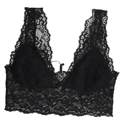 Bralette (Zwart) van Pieces Elastaan, Polyamide