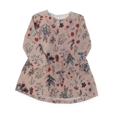 Jurk (Meerkleurig, Roze, Blauw) van Zara BabyGirl Katoen, Elastaan, Polyester