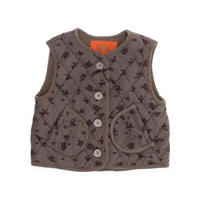 Outer vest (Beige, Multicolored) from Zara Polyester