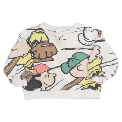 Sweatshirt (Beige, Multicolored) from Zara x Peanuts
