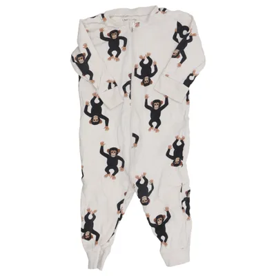 Sparkedragt (Beige, Sort) fra Lindex Baby Bomuld