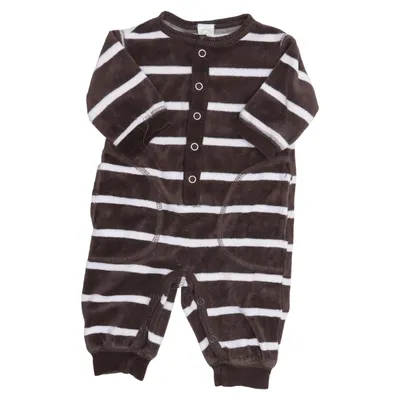 Rompers (Brown, White) from Parvel Cotton, Polyester