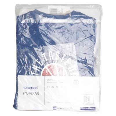 Pyjama (Bleu, Gris) de Pocopiano Coton biologique, Viscose
