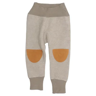 Pantalon thermique (Beige, Marron) de Wolle Laine