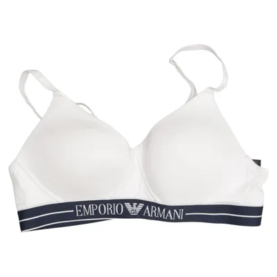 Sport-bh (Wit, Zwart) van Emporio Armani Underwear Katoen, Elastaan, Polyamide