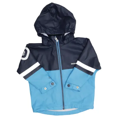 Regenjack (Blauw) van Didriksons 1913 Polyester, Polyurethaan