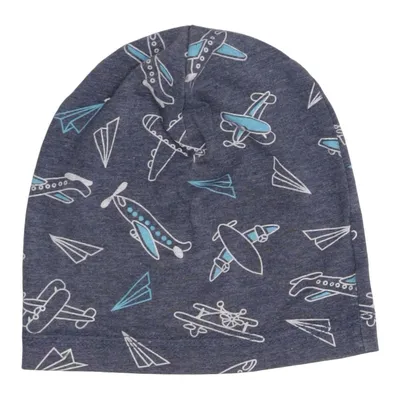 Beanie (Blue, Multicolored) from Youngstyle Cotton, Elastane, Polyester