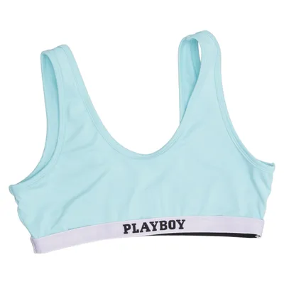 Sport-bh (Blauw) van Playboy x Missguided Elastaan, Polyester