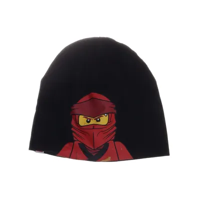 Beanie (Black, Red) from LEGO Cotton, Elastane