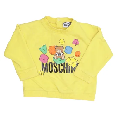 Sweatshirt (Yellow, Multicolored) from Moschino Baby