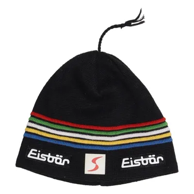 Beanie (Zwart, Meerkleurig) van Eisbär Acryl, Merinowol, Polyester
