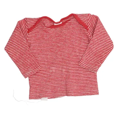 T-shirt à manches longues (Rouge, Blanc) de Cosilana Soie, Laine