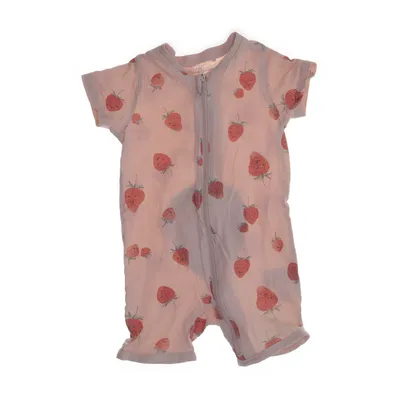 Sparkdräkt (Rosa, Röd) från Lindex Baby Bomull
