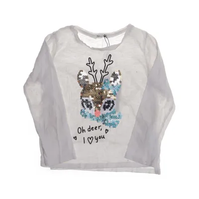 Långärmad t-shirt (Vit) från H&M Kids Bomull