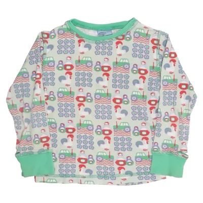 T-shirt à manches longues (Vert, Multicolore) de Duns Sweden Coton biologique