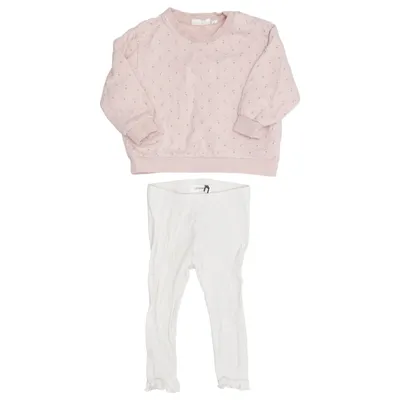 Ensemble (Rose, Beige) de Lil' Atelier Coton biologique, Coton recyclé