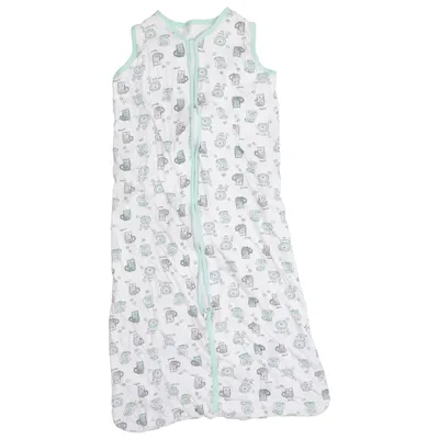 Swaddle sack (White, Green) from Baby Organic cotton
