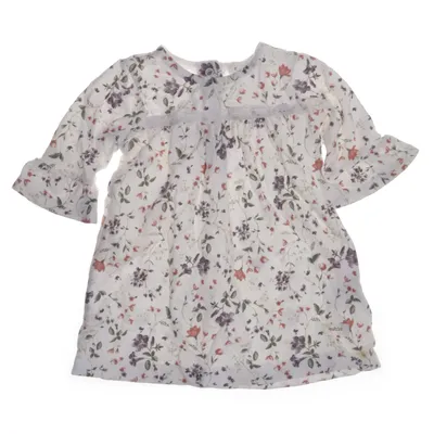 Blus (Vit, Flerfärgad) från Newbie by KappAhl Ekologisk bomull