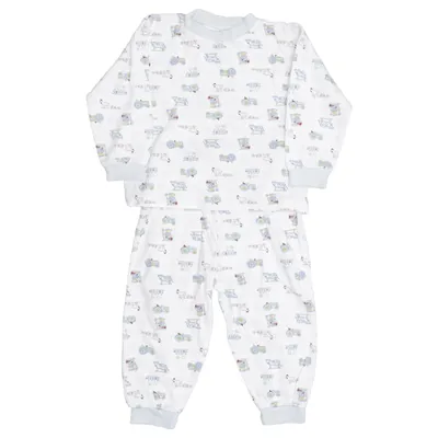Pajamas (White, Blue, Green) from Fixoni Cotton