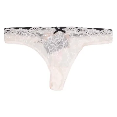 Thongs (Pink, Black) from Hunkemöller Elastane, Polyamide
