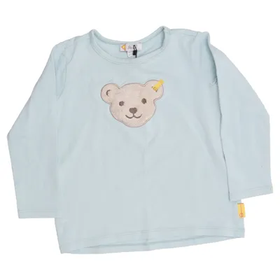 Lange mouwen shirt (Blauw) van Steiff Katoen, Elastaan