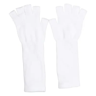 Fingerless gloves (White) from Infinity Acrylic, Polyester