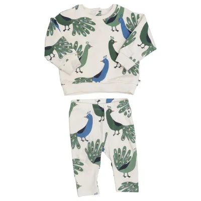 Set (Beige, Groen, Blauw) van Lindex Baby Katoen, Elastaan