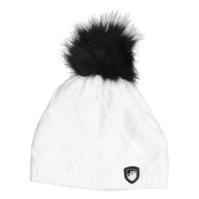 Bobble hat (White, Black) from Alpine pro Polyester