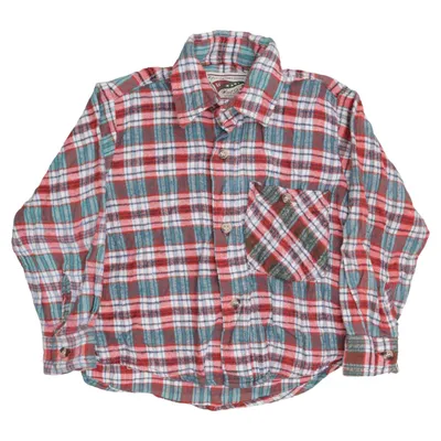 Chemise en flanelle (Rouge, Vert, Blanc) de West Point Coton
