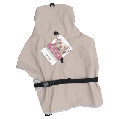 Dog coat (Black, Beige) from Pet Club Polyester, Polyurethane