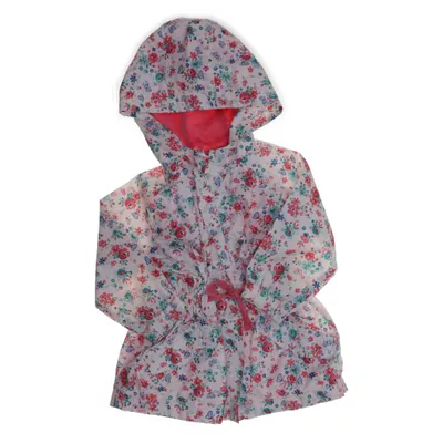 Regnjacka (Vit, Rosa, Flerfärgad) från Young Dimension Bomull, Polyester