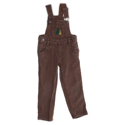 Hängselbyxor (Brun) från Pusblu Bomull