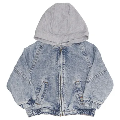 Veste en jean (Bleu, Gris) de Zara Coton