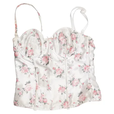 Bustier (Vit, Rosa, Grön) från Felicia Polyester