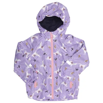 Rain jacket (Purple) from Pocopiano Cotton, Recycled polyester