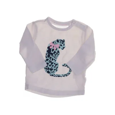 Lange mouwen shirt (Wit) van Uapi Girls Katoen, Elastaan