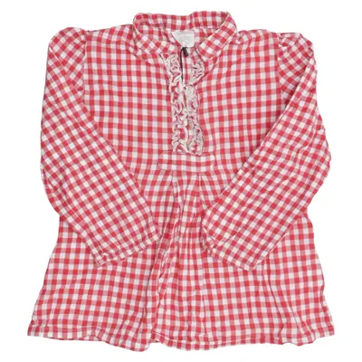 Blouse (Rood, Wit) van Alana Katoen
