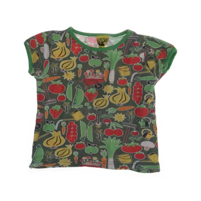 T-shirt (Grön, Flerfärgad) från Duns Ekologisk bomull