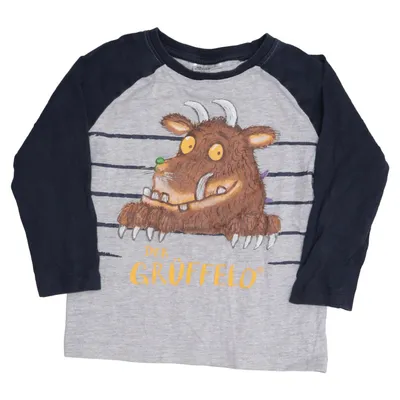T-shirt à manches longues (Gris, Bleu, Multicolore) de Der..Grüffelo Coton, Polyester