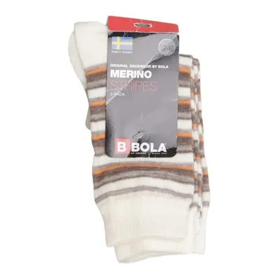 Strømper (Merino Stripes) fra Bola Elastan, Merinould, Polyamid