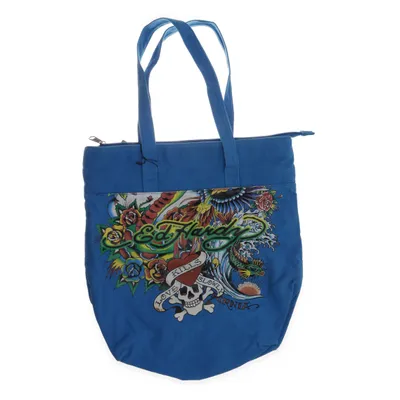 Tygpåse (Blå, Flerfärgad) från Ed Hardy Bomull