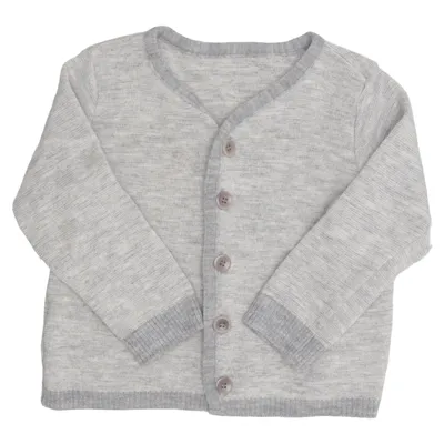Cardigan (Gray) from Disana Wool