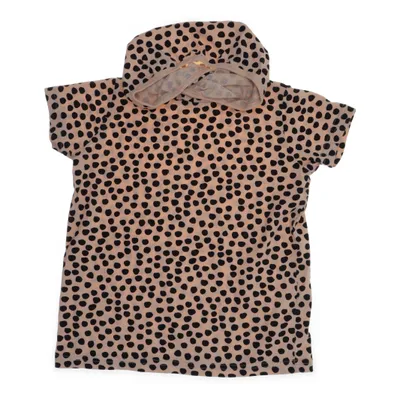 Hood dress (Beige, Black) from Koolabah Organic cotton