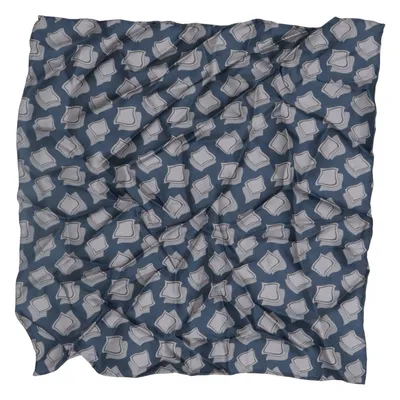 Mouchoir (Bleu, Gris) de Eterna Soie