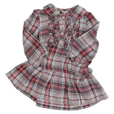 Jurk (Grijs, Rood, Zwart) van Il Gufo Katoen, Polyester